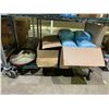 Image 1 : FRAMED PRINT, BOX OF SHOPPING BAGS AND BOX OF TENA UNDERPADS