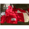 Image 3 : 3 RED JACKETS (AMAZON AND CALVIN KLIEN) WOMENS WINTER SOCKS AND MORE