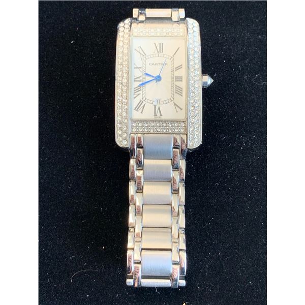 IMITATION SILVER CARTIER WATCH