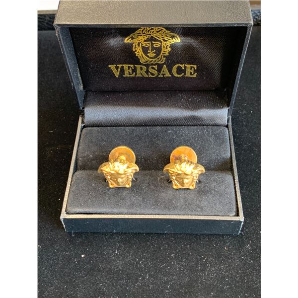 IMITATION YELLOW CUFFLINK SET WITH BOX