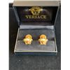 Image 1 : IMITATION YELLOW CUFFLINK SET WITH BOX