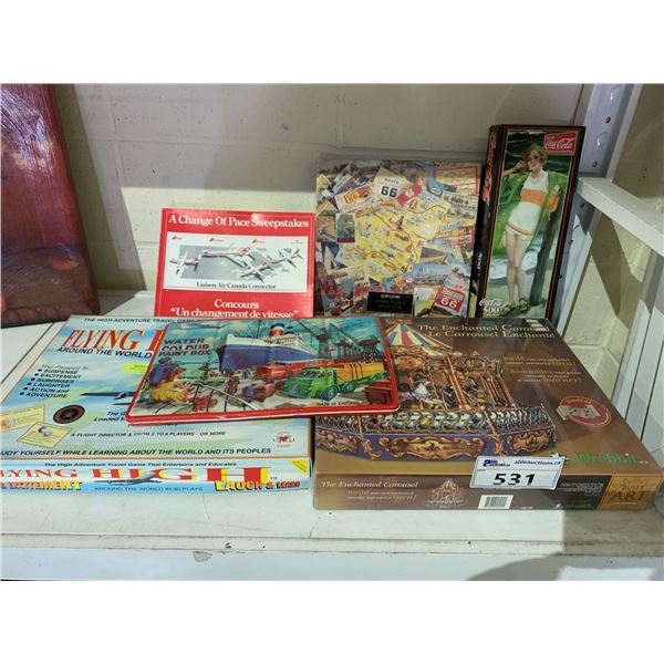 ASSORTED GAMES AND PUZZLES