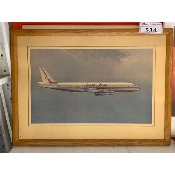 FRAMED CANADIAN PACIFIC AIR PRINT