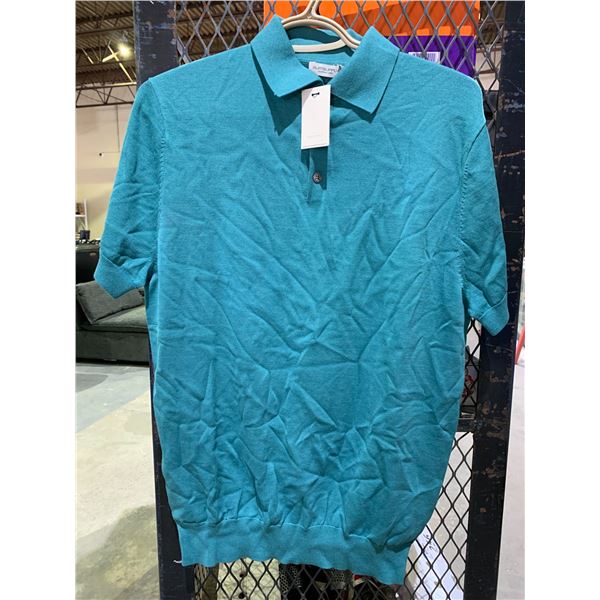 NEW WITH TAGS SUIT SUPPLY COTTON SILK POLO SHIRT SIZE XL RETAIL $99