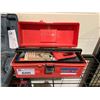 Image 3 : BOSCH RECIPROCATING SAW AND TOOL BOX WITH CONTENTS