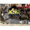 Image 2 : BAG OF SOFTBALLS, BASEBALL GLOVES, SKATES AND MORE