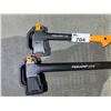 Image 2 : 3 FISKARS AXES  AND SACHS DOLMAR CHAINSAW MOTOR