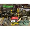 Image 4 : LARGE ASSORTMENT OF TOOLS; WRENCHES, CASTER WHEELS, MEASURING TAPES AND MORE