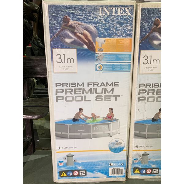 NEW IN-BOX INTEX 10 X 30 POOL WITH PUMP FILTER AND SHOCK HAZARD BREAKER