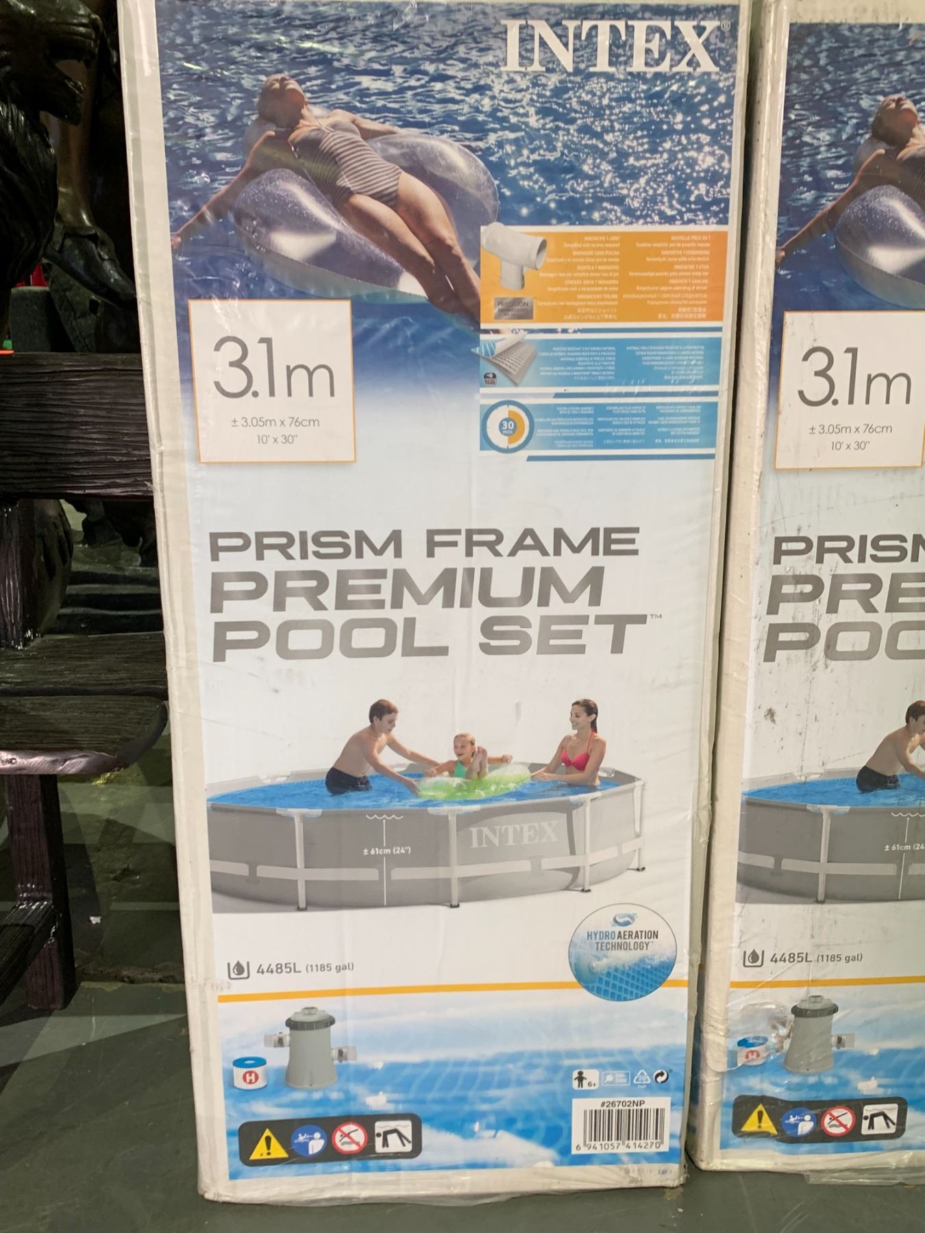 NEW IN-BOX INTEX 10 X 30 POOL WITH PUMP FILTER AND SHOCK HAZARD BREAKER ...