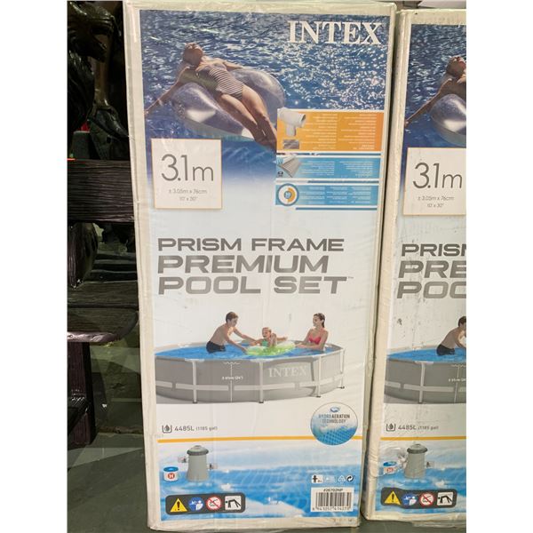 NEW IN-BOX INTEX 10 X 30 POOL WITH PUMP FILTER AND SHOCK HAZARD BREAKER