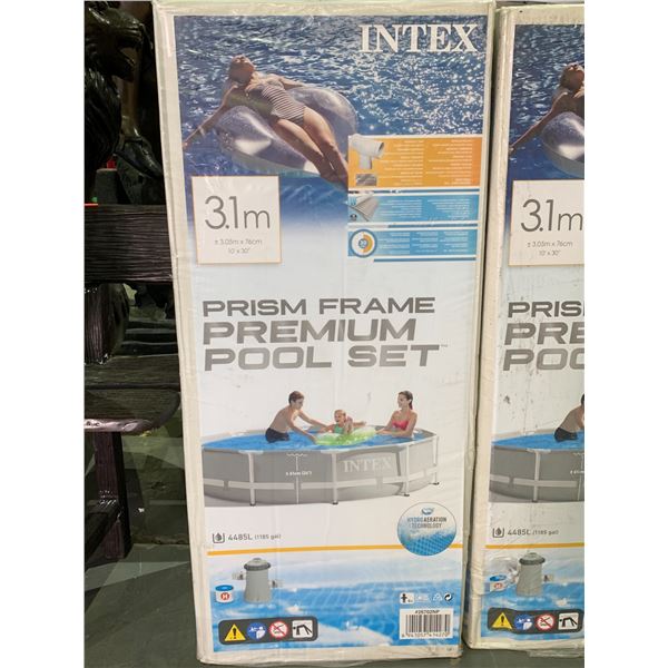 NEW IN-BOX INTEX 10 X 30 POOL WITH PUMP FILTER AND SHOCK HAZARD BREAKER