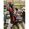 Image 2 : CLUTCH RED AND BLACK GAMING CHAIR WITH ACCESSORIES