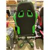 Image 3 : CLUTCH GREEN AND BLACK GAMING CHAIR (SOME COSMETIC DAMAGE)