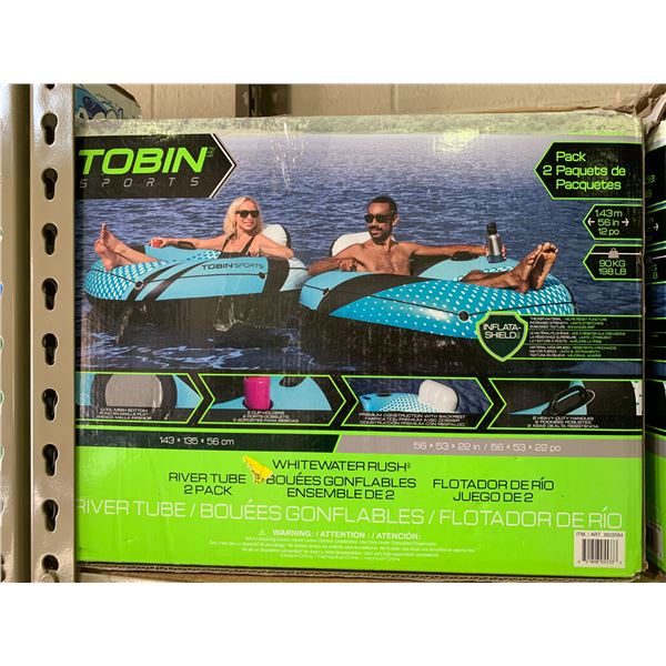 *MAY BE MISSING PARTS* TOBIN SPORTS RIVER TUBE 2 PACK