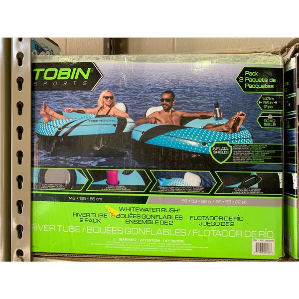 *MAY BE MISSING PARTS* TOBIN SPORTS RIVER TUBE 2 PACK