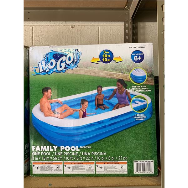 H20 GO INFLATABLE FAMILY POOL