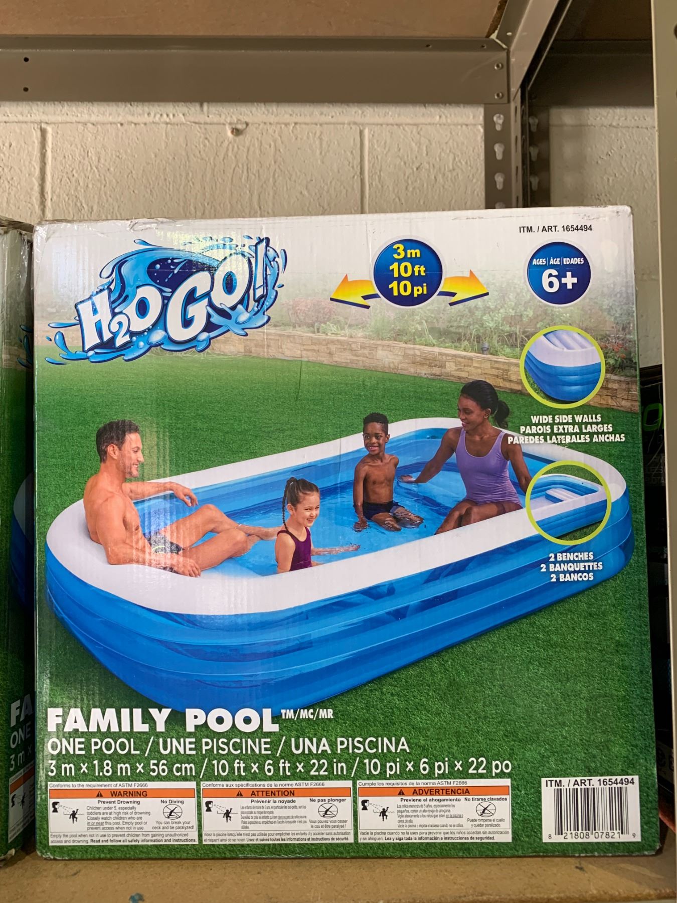 H20 GO INFLATABLE FAMILY POOL - Able Auctions