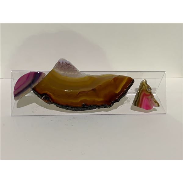 AGATE SLICE ART DISPLAY RETAIL $1,200