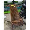 Image 1 : FOLDING WOOD PATIO CHAIR