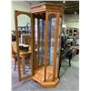 Image 2 : BUHLER MIRRORED CURIO CABINET WITH SHELVES APPROX 79"X32"X16"