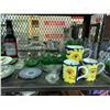 Image 2 : ASSORTED ITEMS INCLUDING; GIANT BUDWEISER GLASS BOTTLE, DISHES PITCHER & MORE