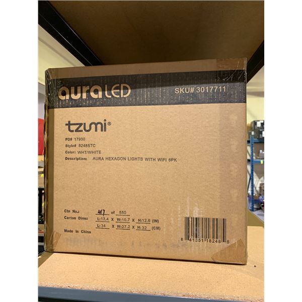 BOX OF AURA HEXAGON LIGHTS WITH WIFI 6-PACK