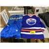 Image 1 : ASSORTED SPORTSWEAR INCLUDING; WAYN GRETZKY EDMONTON OILERS JERSEY, TRACY MCGRADY ORLANDO MAGIC