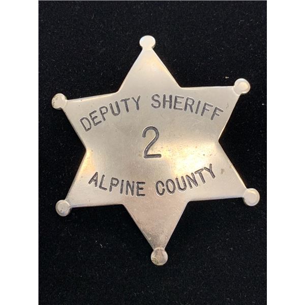 ALPINE COUNTY DEPUTY SHERIFF BADGE