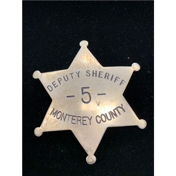 MONTEREY COUNTY DEPUTY SHERIFF BADGE