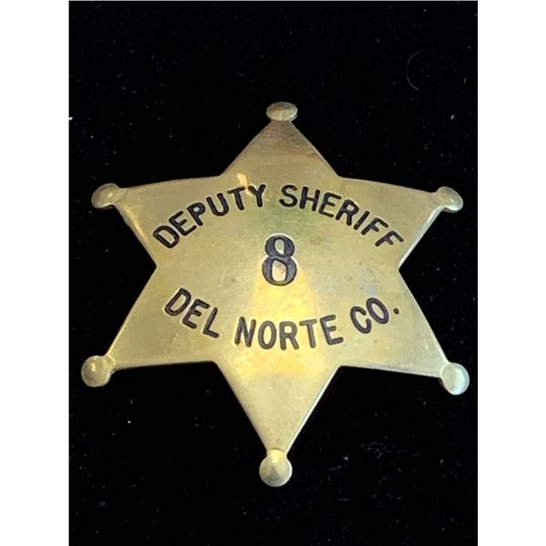 DEL NORTE CO. DEPUTY SHERIFF BADGE