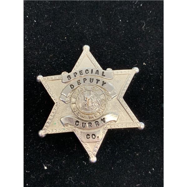 STATE OF NEW MEXICO CURRY CO. SPECIAL DEPUTY BADGE