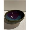 Image 2 : COBALT AND PURPLE CELADON GLAZED VINE BOWL