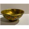 Image 2 : HEAVY GILT COPPER CLOISONNE FLOWER BOWL