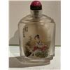 Image 1 : ROCK CRYSTAL INSIDE PAINTED 'LADY' SNUFF BOTTLE