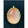 Image 2 : 10K CAMEO BROOCH PENDANT (13.8G)