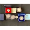 Image 1 : 5 GERMAN COINS WITH SILVER CONTENT AND 1985 AUSTRALIAN $10 PROOF COIN