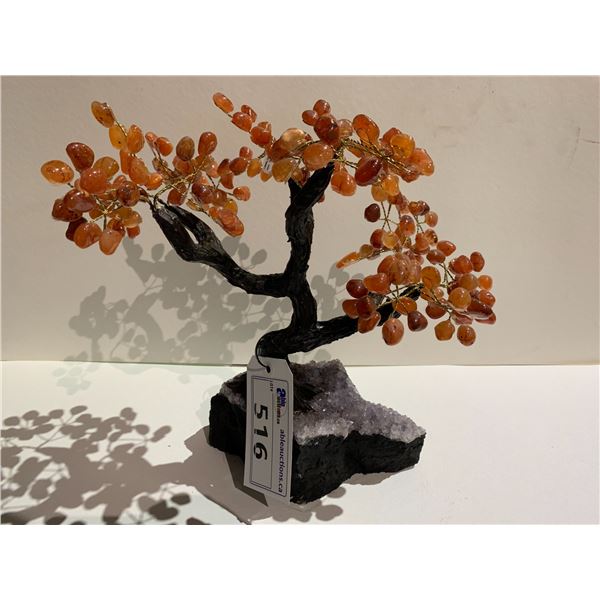 CARNELIAN TREE ON AMETHYST BASE (LARGE) RETAIL $3,500