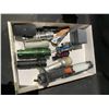 Image 2 : TRAY OF ASSORTED ITEMS INCLUDING; FLASH LIGHTS, KNIVES, EARRINGS & MORE