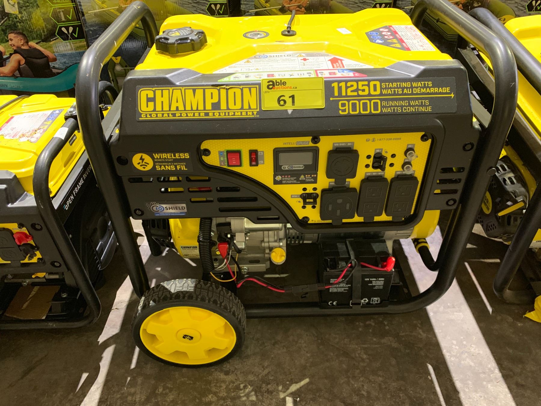 CHAMPION MOBILE 11250 WATTS GAS GENERATOR - Able Auctions