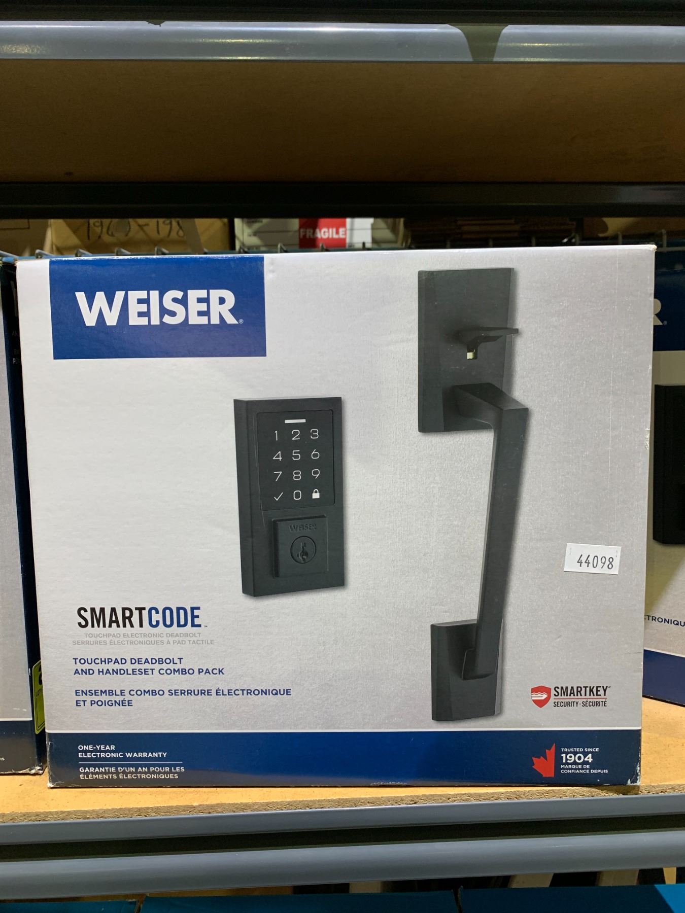 WEISER SMARTCODE TOUCHPAD DEADBOLT , AND HANDLE SET COMBO PACK - Able ...