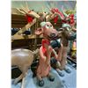 Image 2 : SITTING REINDEER FIGURE 58" (1 LEG DETACHED)