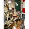 Image 2 : CAROUSEL HORSE ON GOLD STAND 42"