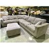 Image 1 : 3 PIECE SECTIONAL SOFA WITH STORAGE OTTOMAN APPROX 95 X 112"