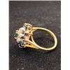 Image 2 : 10K LADIES RING SET WITH SAPPHIRES AND DIAMONDS (3.8G)