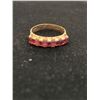 Image 1 : 14K LADIES RING SET WITH GARNETS (2.5G)