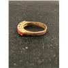 Image 2 : 14K LADIES RING SET WITH GARNETS (2.5G)