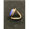 Image 2 : SILVER LADIES RING WITH LAPIS LAZULI
