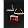 Image 1 : Vintage Sunflower Lighter & 2 Folding Knives-Made In England & Ireland