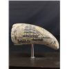 Image 2 : Early Maritime Scrimshaw Whales Tooth/Tusk on Stand - Artisted Numbered